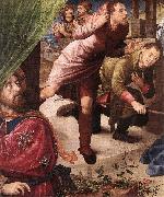 GOES, Hugo van der Adoration of the Shepherds (detail) sf oil painting artist